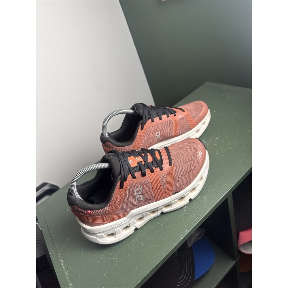 On Cloudgo Wide Mahogany Ivory Women's Sz 7.5 Wide Athletic Sneakers 65.97898